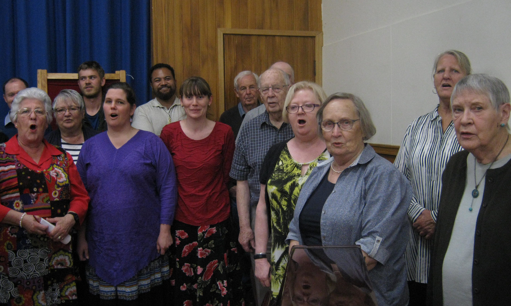 Singers in rehearsal